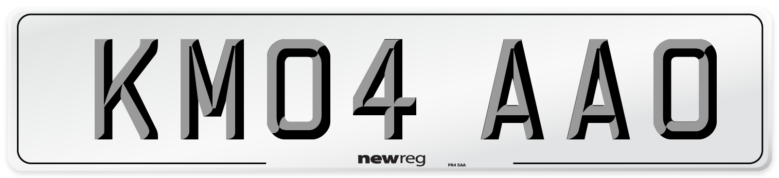 KM04 AAO Number Plate from New Reg